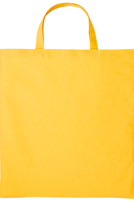 EcoFriendly Cotton Shopper Bag with Short Handles Unisex Adult Bags