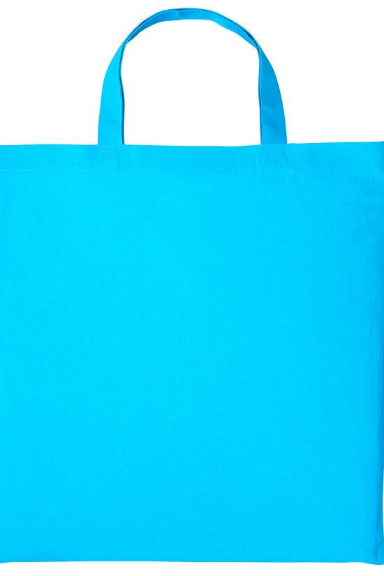 EcoFriendly Cotton Shopper Bag with Short Handles Unisex Adult Bags