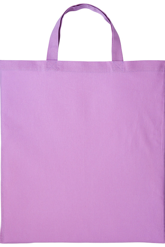 EcoFriendly Cotton Shopper Bag with Short Handles Unisex Adult Bags