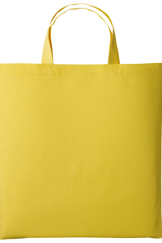 EcoFriendly Cotton Shopper Bag with Short Handles Unisex Adult Bags