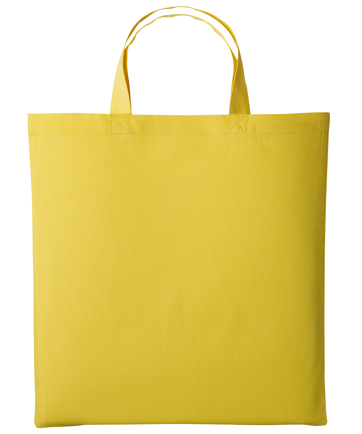 EcoFriendly Cotton Shopper Bag with Short Handles Unisex Adult Bags
