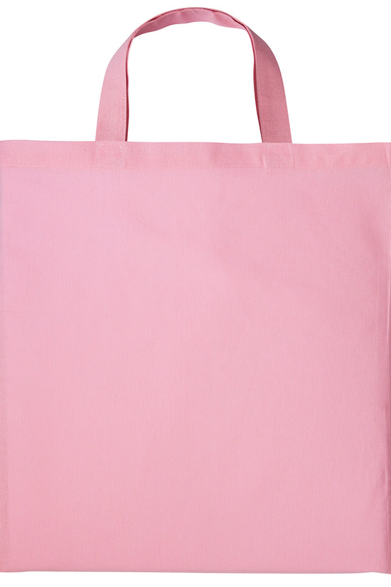 EcoFriendly Cotton Shopper Bag with Short Handles Unisex Adult Bags