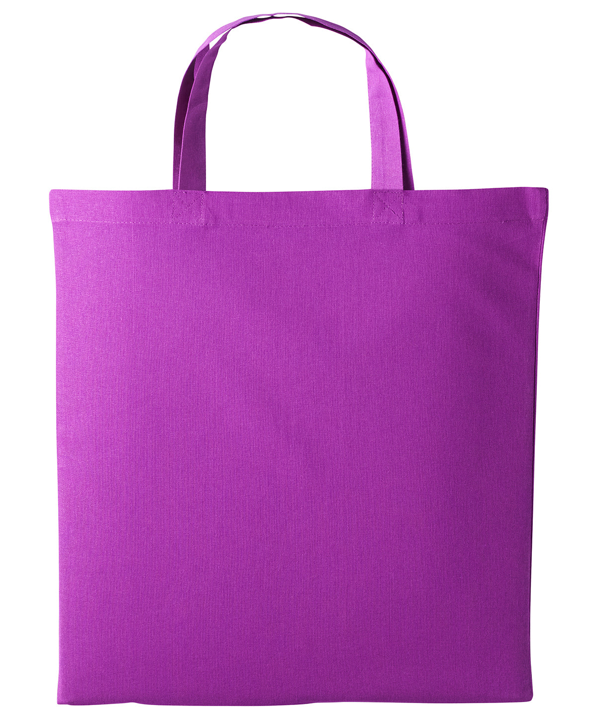 EcoFriendly Cotton Shopper Bag with Short Handles Unisex Adult Bags