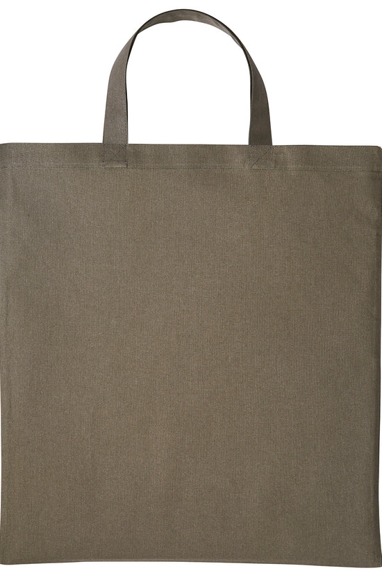 EcoFriendly Cotton Shopper Bag with Short Handles Unisex Adult Bags