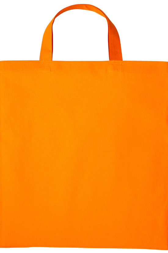 EcoFriendly Cotton Shopper Bag with Short Handles Unisex Adult Bags