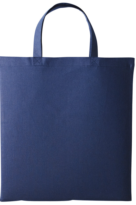 EcoFriendly Cotton Shopper Bag with Short Handles Unisex Adult Bags