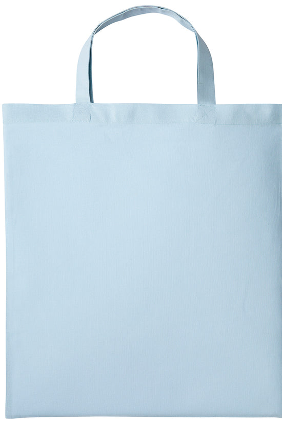 EcoFriendly Cotton Shopper Bag with Short Handles Unisex Adult Bags