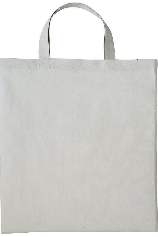 EcoFriendly Cotton Shopper Bag with Short Handles Unisex Adult Bags