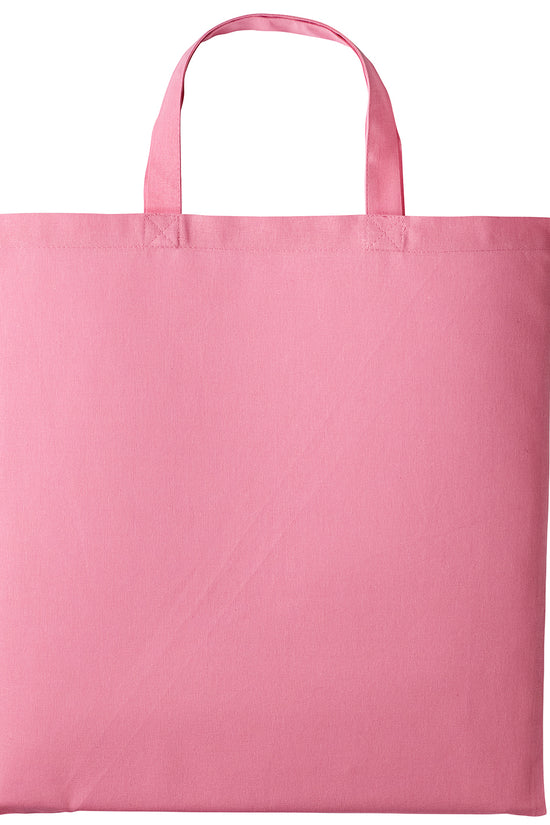 EcoFriendly Cotton Shopper Bag with Short Handles Unisex Adult Bags