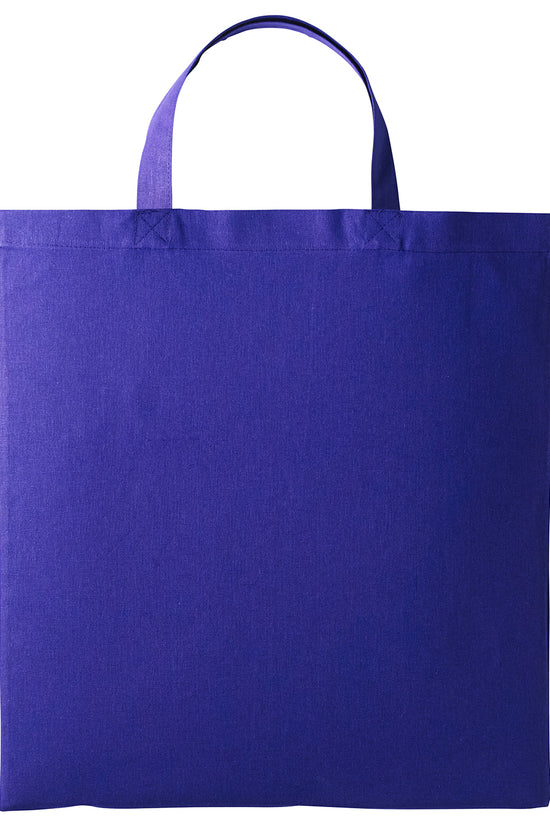 EcoFriendly Cotton Shopper Bag with Short Handles Unisex Adult Bags