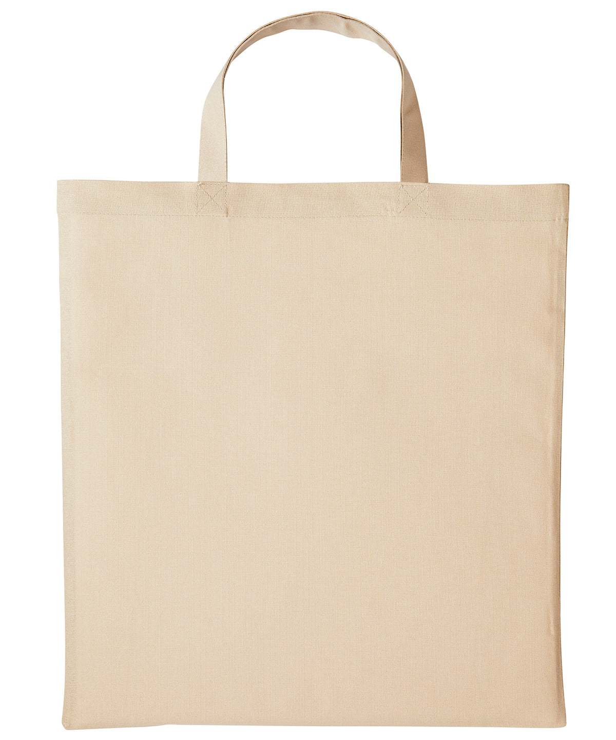 EcoFriendly Cotton Shopper Bag with Short Handles Unisex Adult Bags