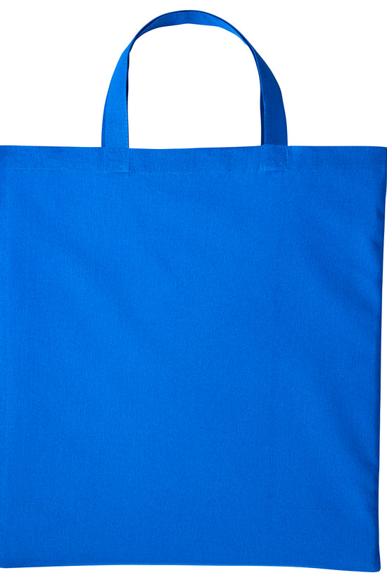 EcoFriendly Cotton Shopper Bag with Short Handles Unisex Adult Bags