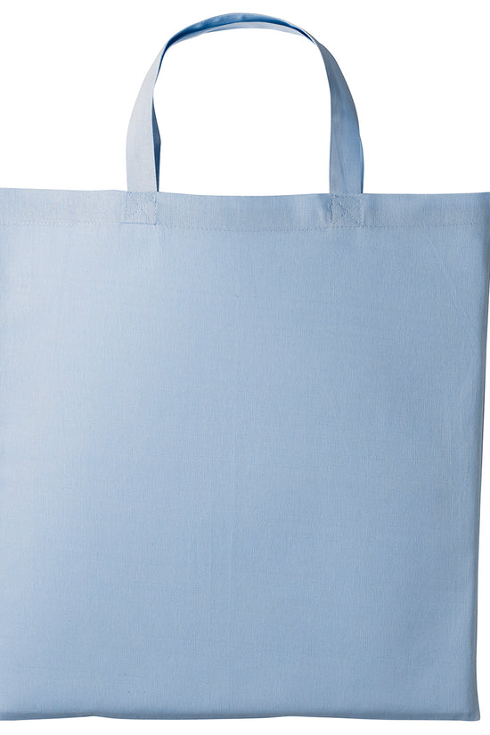 EcoFriendly Cotton Shopper Bag with Short Handles Unisex Adult Bags