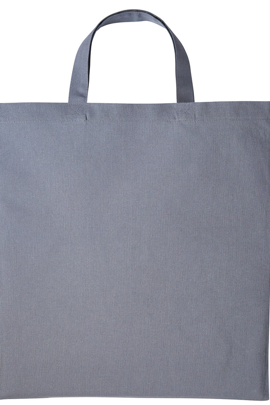 EcoFriendly Cotton Shopper Bag with Short Handles Unisex Adult Bags