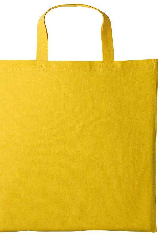 EcoFriendly Cotton Shopper Bag with Short Handles Unisex Adult Bags