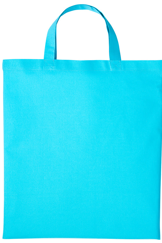 EcoFriendly Cotton Shopper Bag with Short Handles Unisex Adult Bags