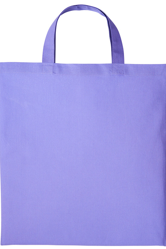EcoFriendly Cotton Shopper Bag with Short Handles Unisex Adult Bags