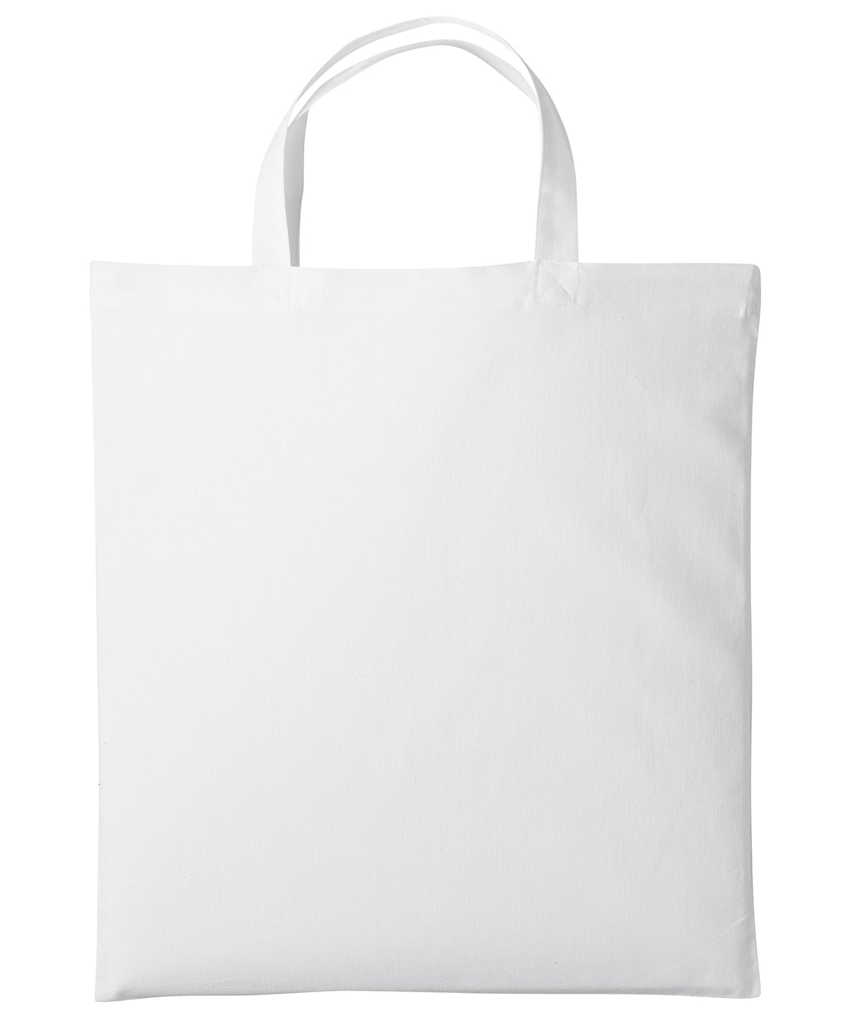 EcoFriendly Cotton Shopper Bag with Short Handles Unisex Adult Bags