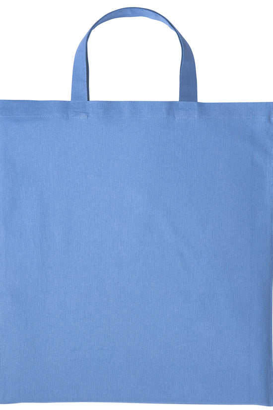 EcoFriendly Cotton Shopper Bag with Short Handles Unisex Adult Bags