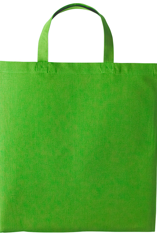 EcoFriendly Cotton Shopper Bag with Short Handles Unisex Adult Bags