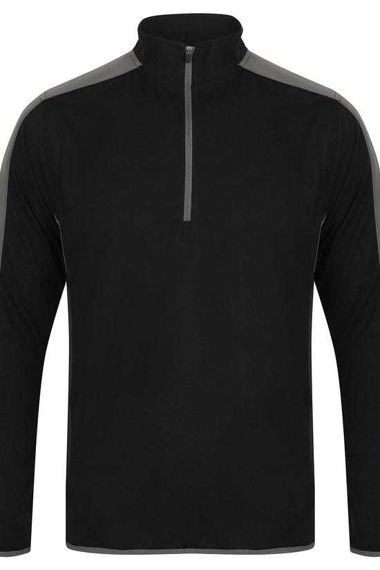 Finden Hales Zip Midlayer with Contrast Panelling Mens Sports Overtop
