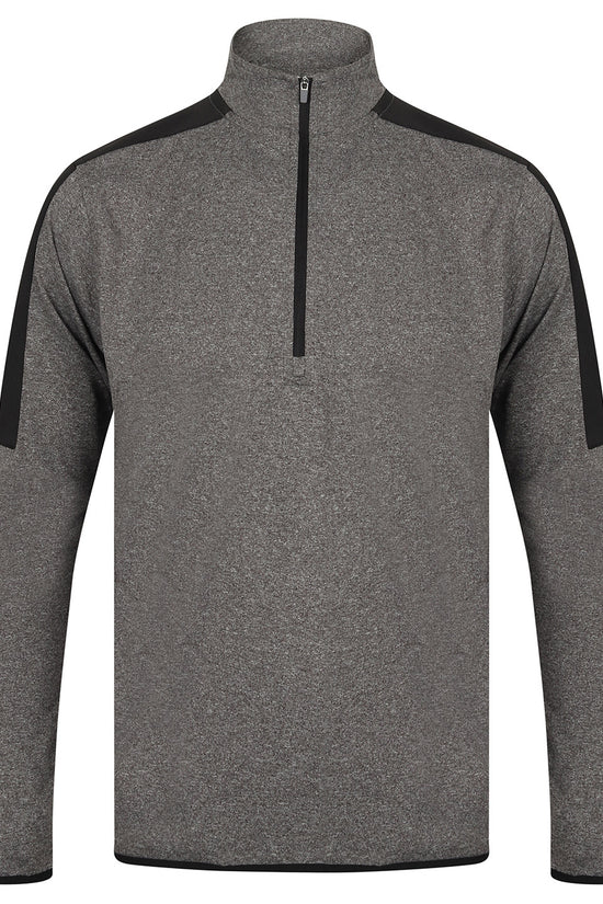 Finden Hales Zip Midlayer with Contrast Panelling Mens Sports Overtop