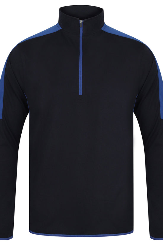 Finden Hales Zip Midlayer with Contrast Panelling Mens Sports Overtop