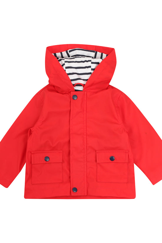 Larkwood Rain Jacket with Striped Lining for Infants and Toddlers
