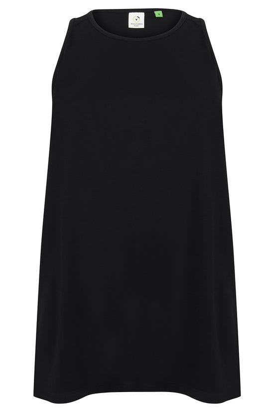 Tombo Womens Open Back Sports Vest with Split Detail