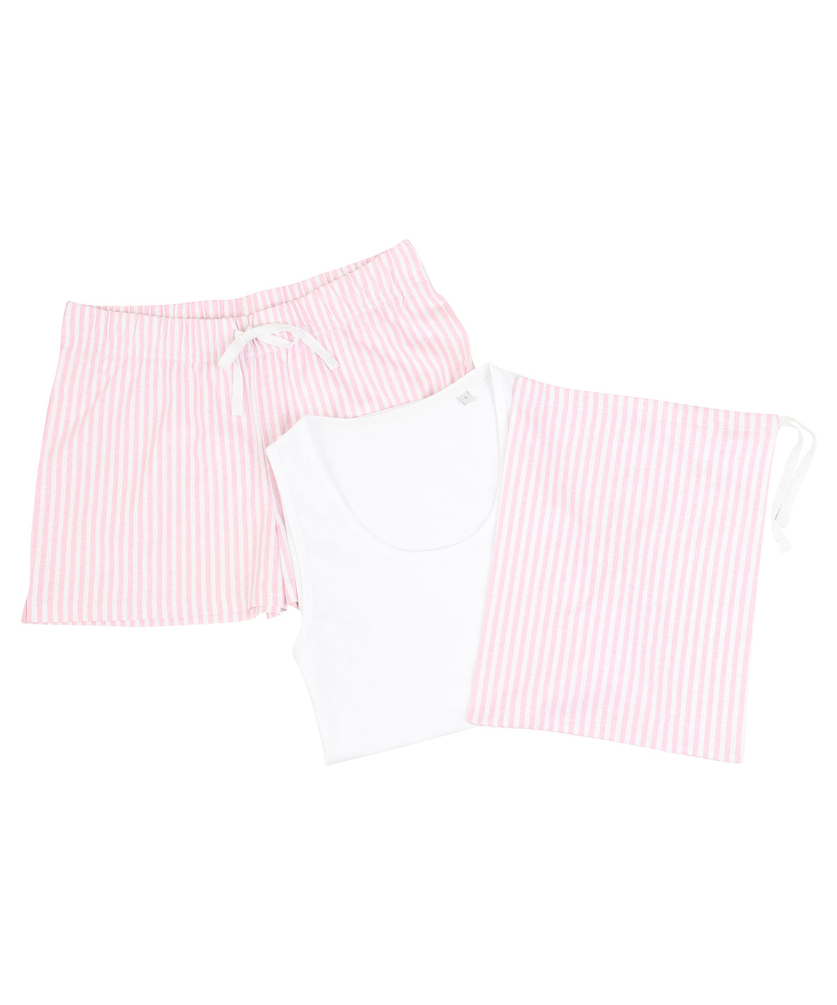 Womens Short Pyjama Set with Matching Bag