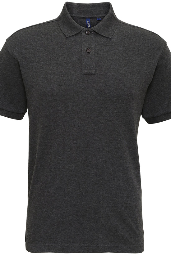 Mens Super Smooth Knit Polo Shirt Classic Fit Side Vents