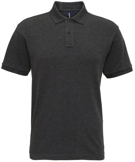 Mens Super Smooth Knit Polo Shirt Classic Fit Side Vents
