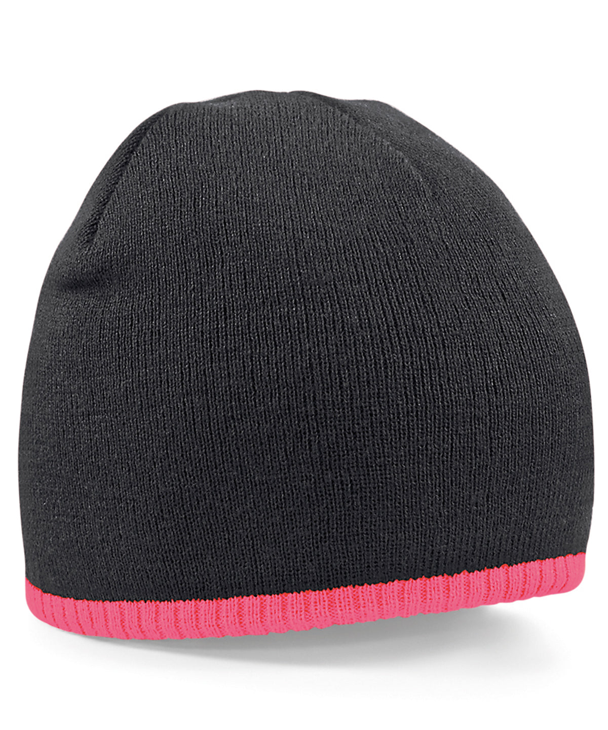 Beechfield Twotone PullOn Beanie Hats Unisex Winter Headwear