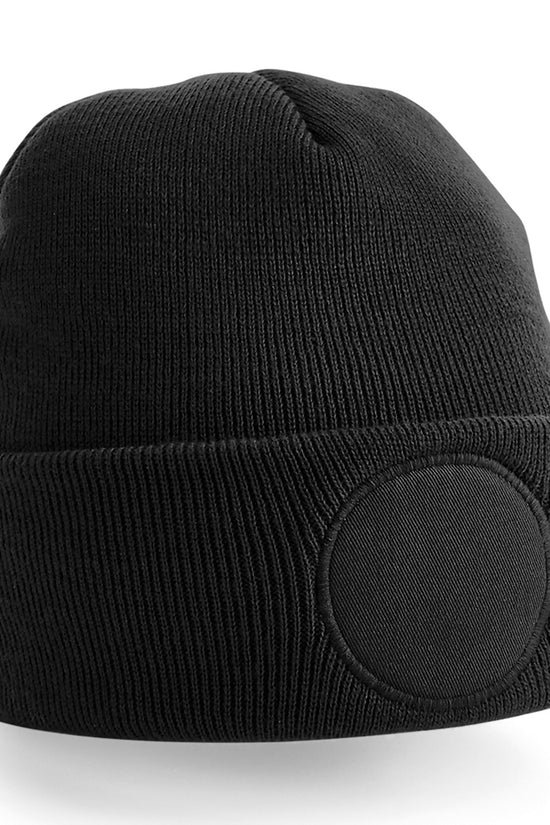 Customizable Circular Patch Beanie Hats Unisex Adult Headwear