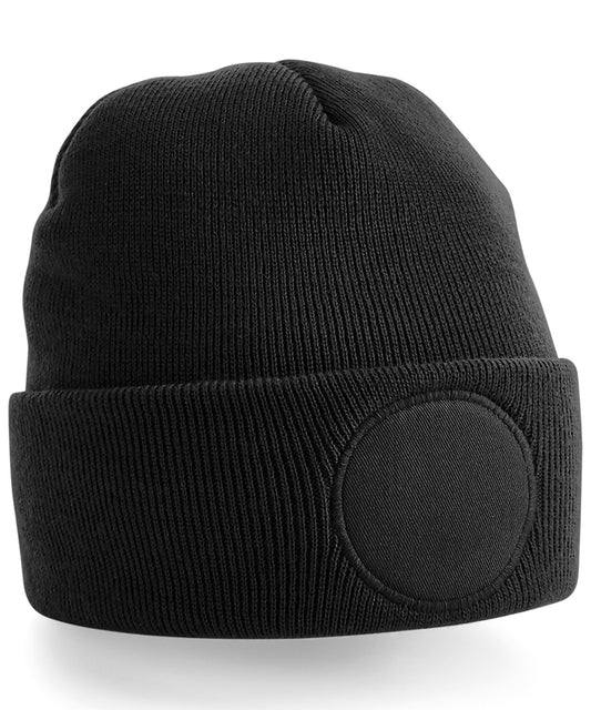 Customizable Circular Patch Beanie Hats Unisex Adult Headwear