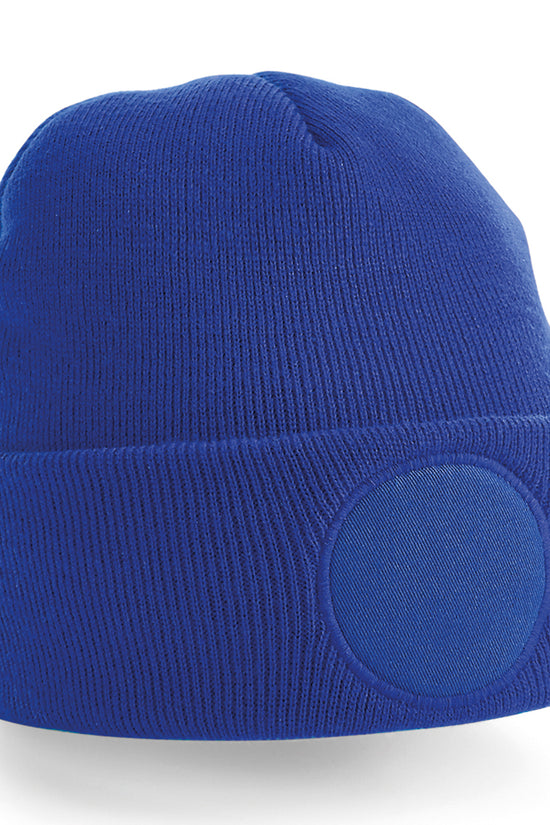 Customizable Circular Patch Beanie Hats Unisex Adult Headwear