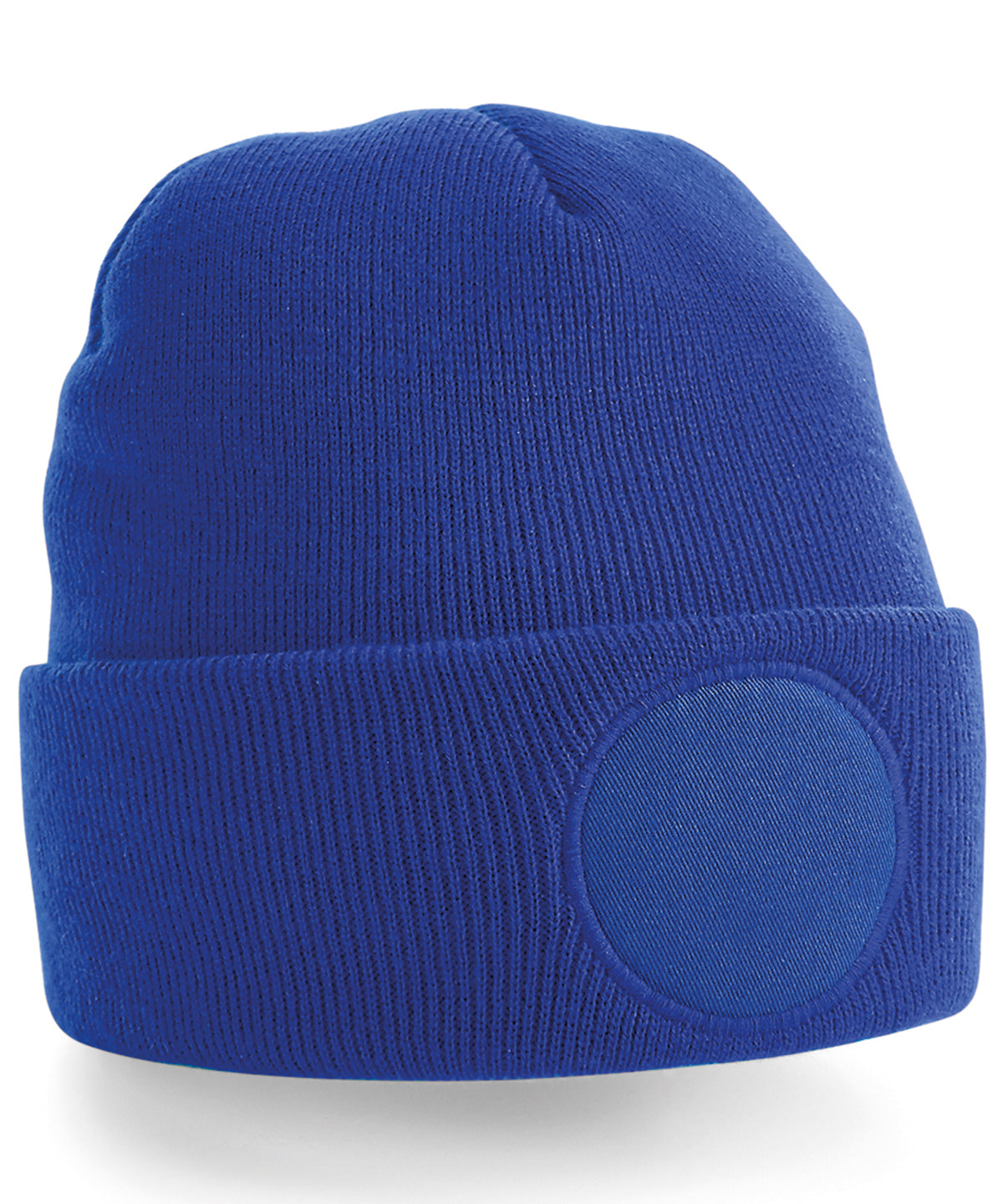 Customizable Circular Patch Beanie Hats Unisex Adult Headwear