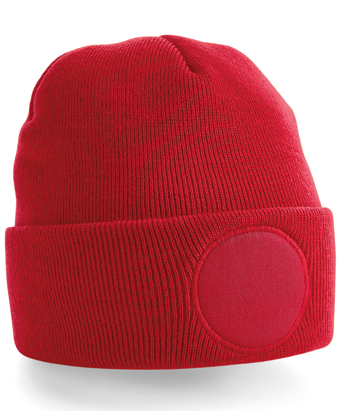 Customizable Circular Patch Beanie Hats Unisex Adult Headwear