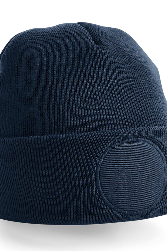 Customizable Circular Patch Beanie Hats Unisex Adult Headwear