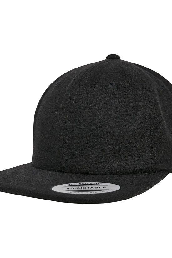 Flexfit Melton Wool Cap Unisex Adult Flat Visor Hat
