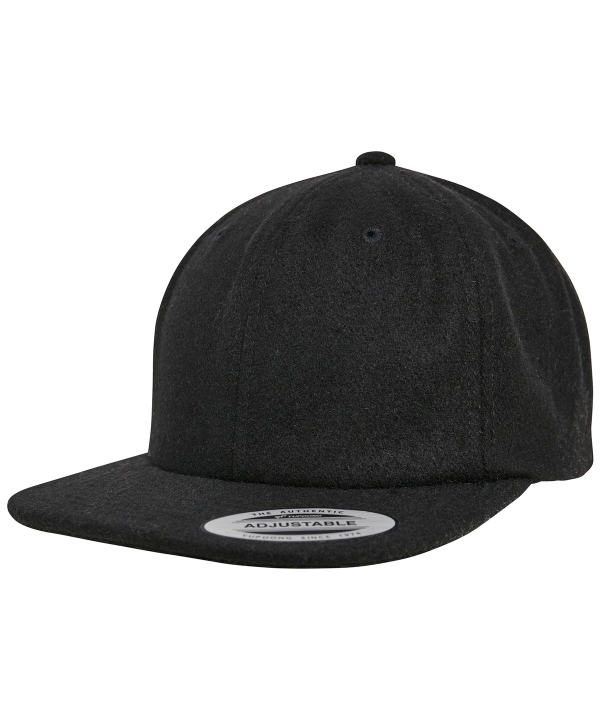 Flexfit Melton Wool Cap Unisex Adult Flat Visor Hat