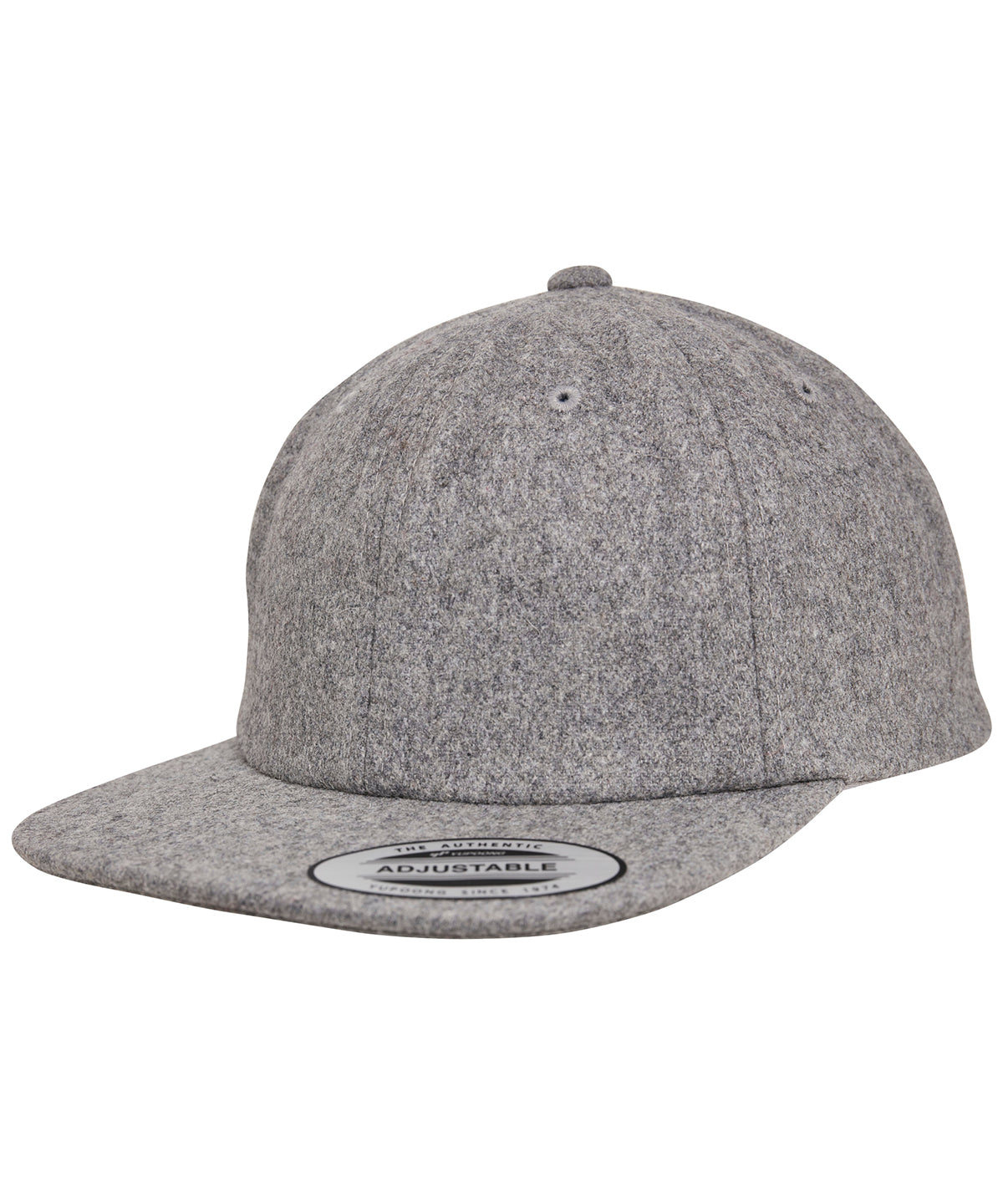 Flexfit Melton Wool Cap Unisex Adult Flat Visor Hat