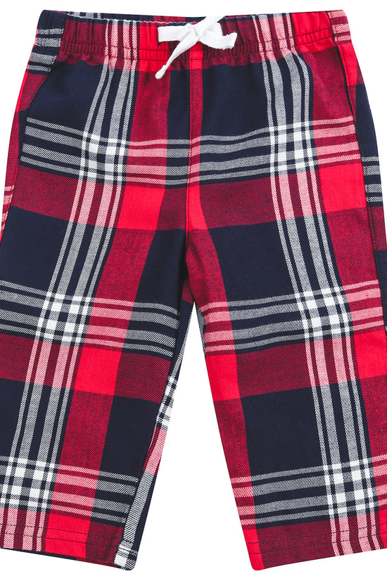 Cozy Tartan Lounge Trousers for Infants