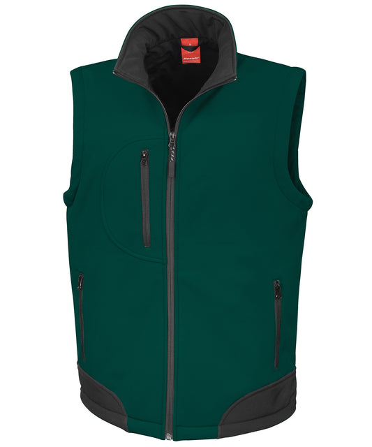 Mens Softshell Bodywarmer High Stretch Waterproof Breathable