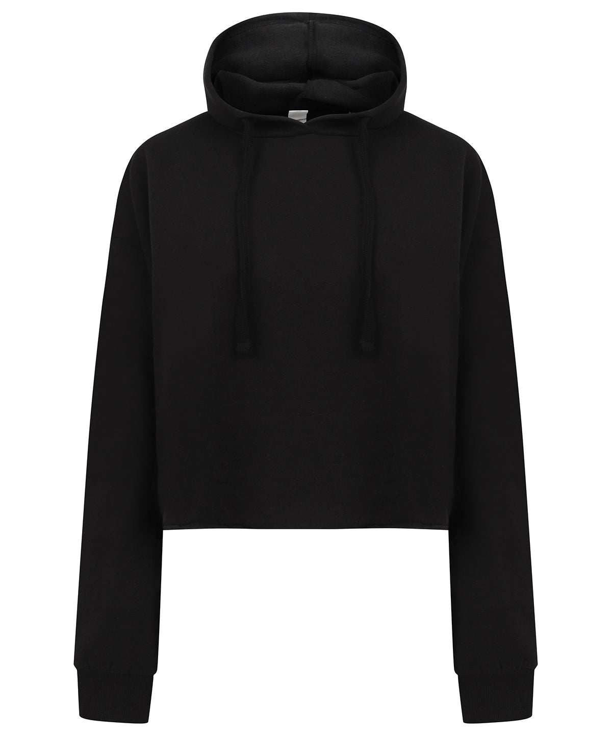 Womens Black Cropped Slounge Hoodie Casual Comfort with a Stylish Edge