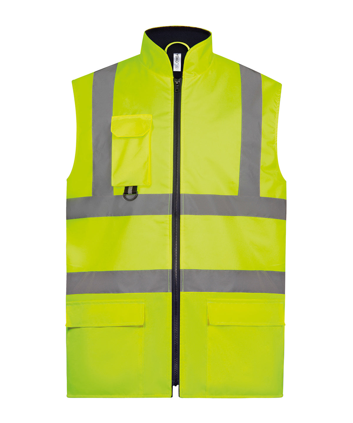 HiVis Padded Bodywarmer for Men Safetywear Plus Sizes