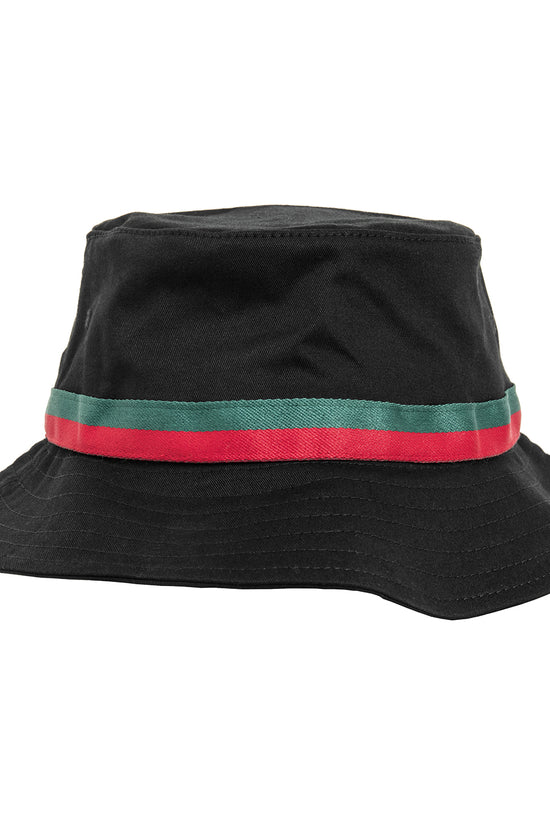 Urban Stripe Bucket Hat with TwoTone Band