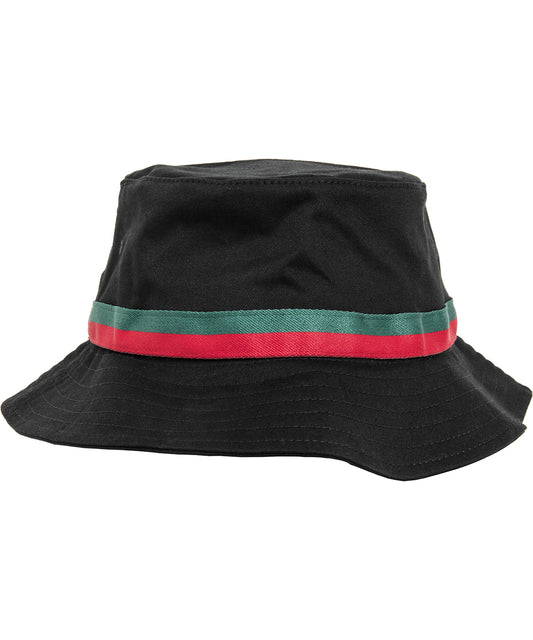 Urban Stripe Bucket Hat with TwoTone Band