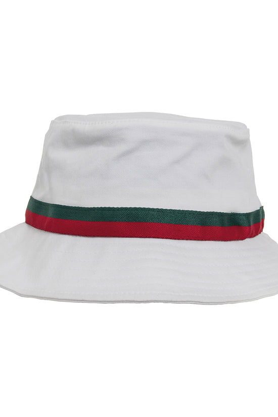 Urban Stripe Bucket Hat with TwoTone Band