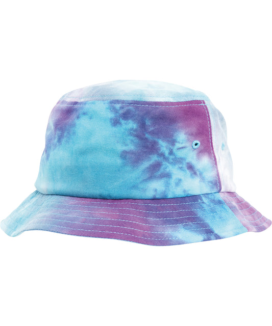Purple Turquoise Festival Print Bucket Hat by Yupoong 5003TD